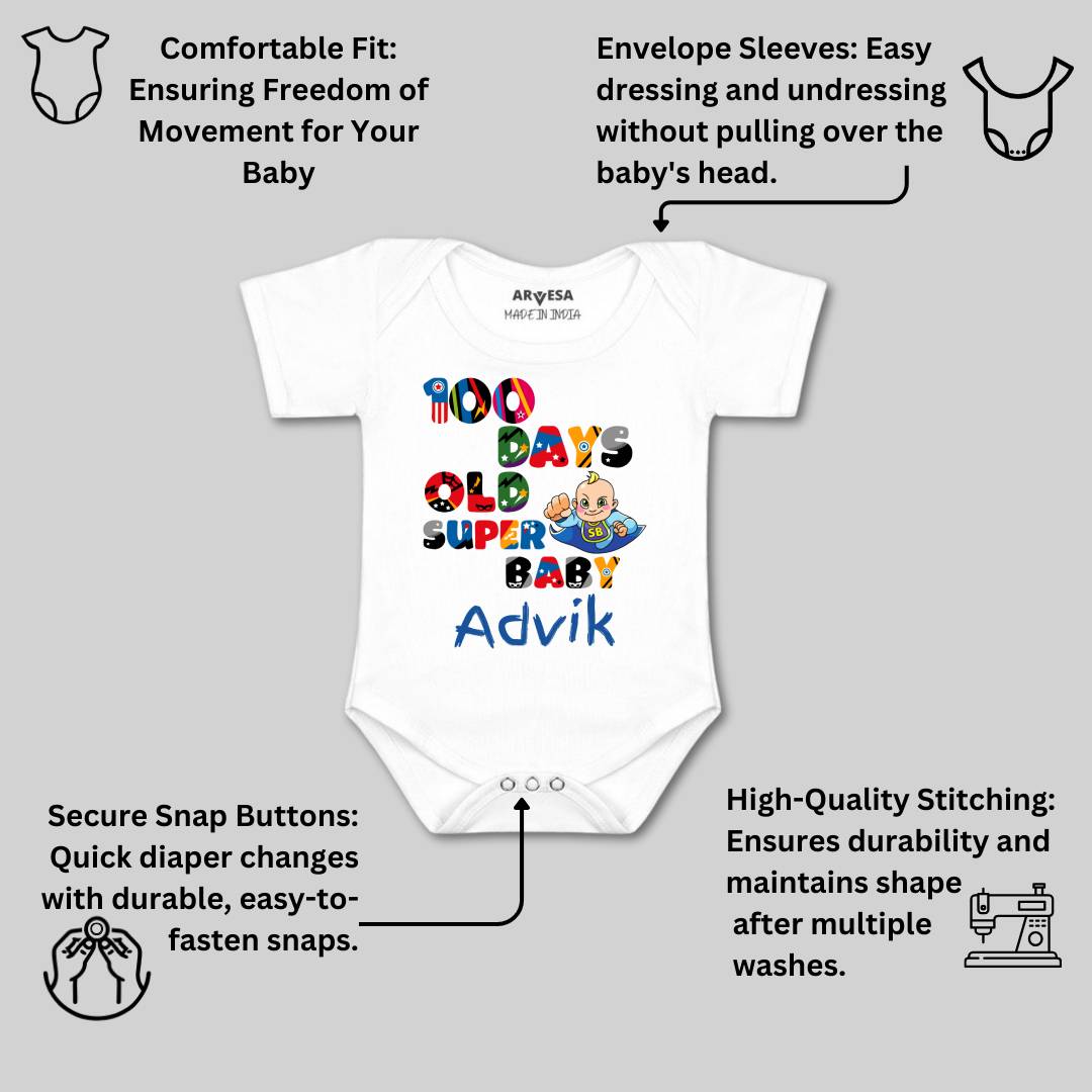 Arvesa 100 Days Birthday Baby Boy & Girl Dress