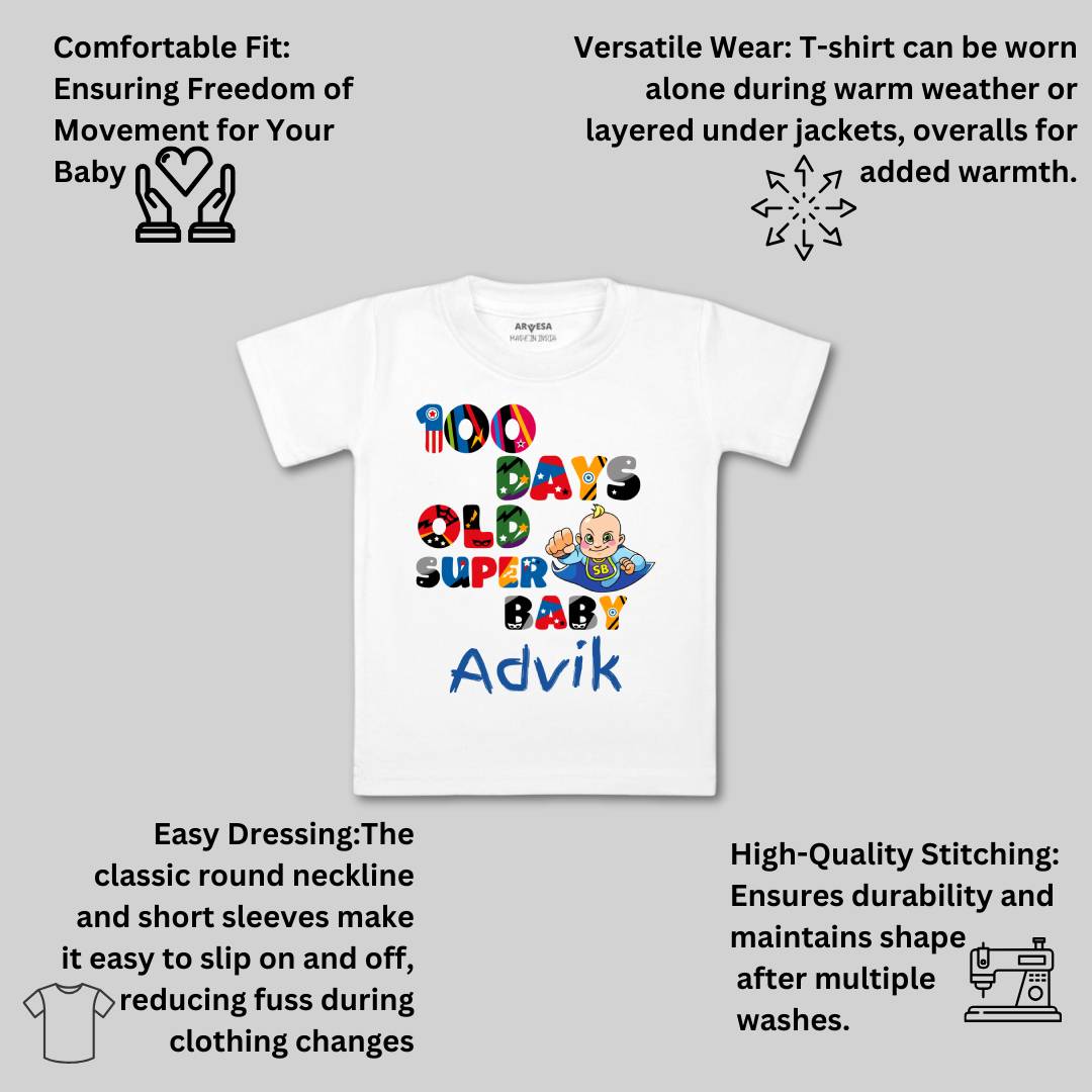 Arvesa 100 Days Birthday Baby Boy & Girl Dress