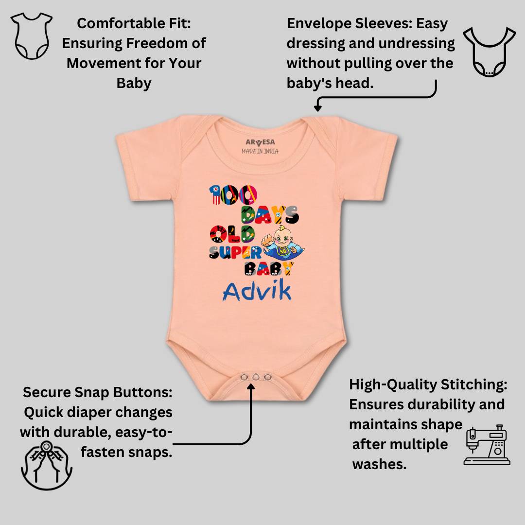 Arvesa 100 Days Birthday Baby Boy & Girl Dress