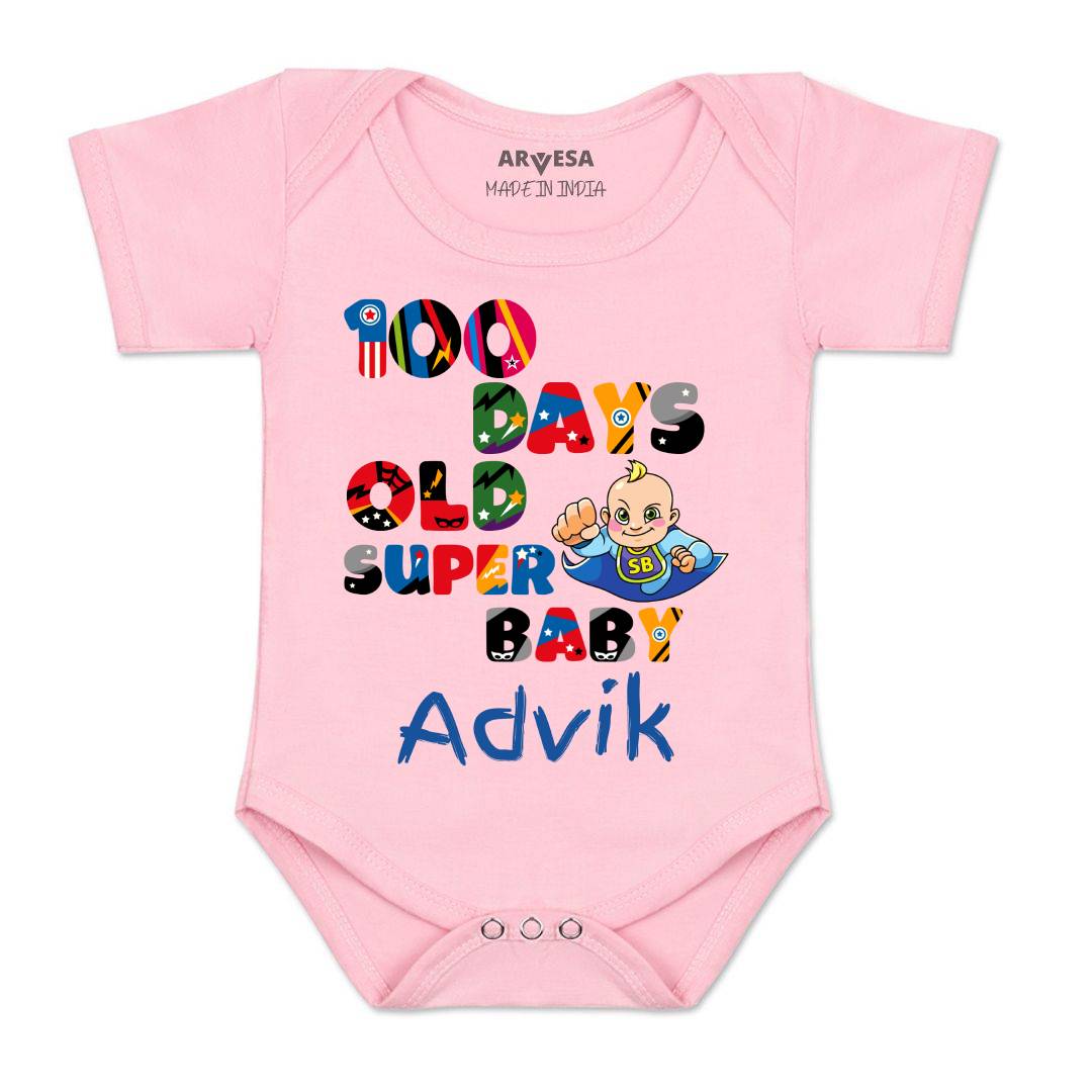 Arvesa 100 Days Birthday Baby Boy & Girl Dress