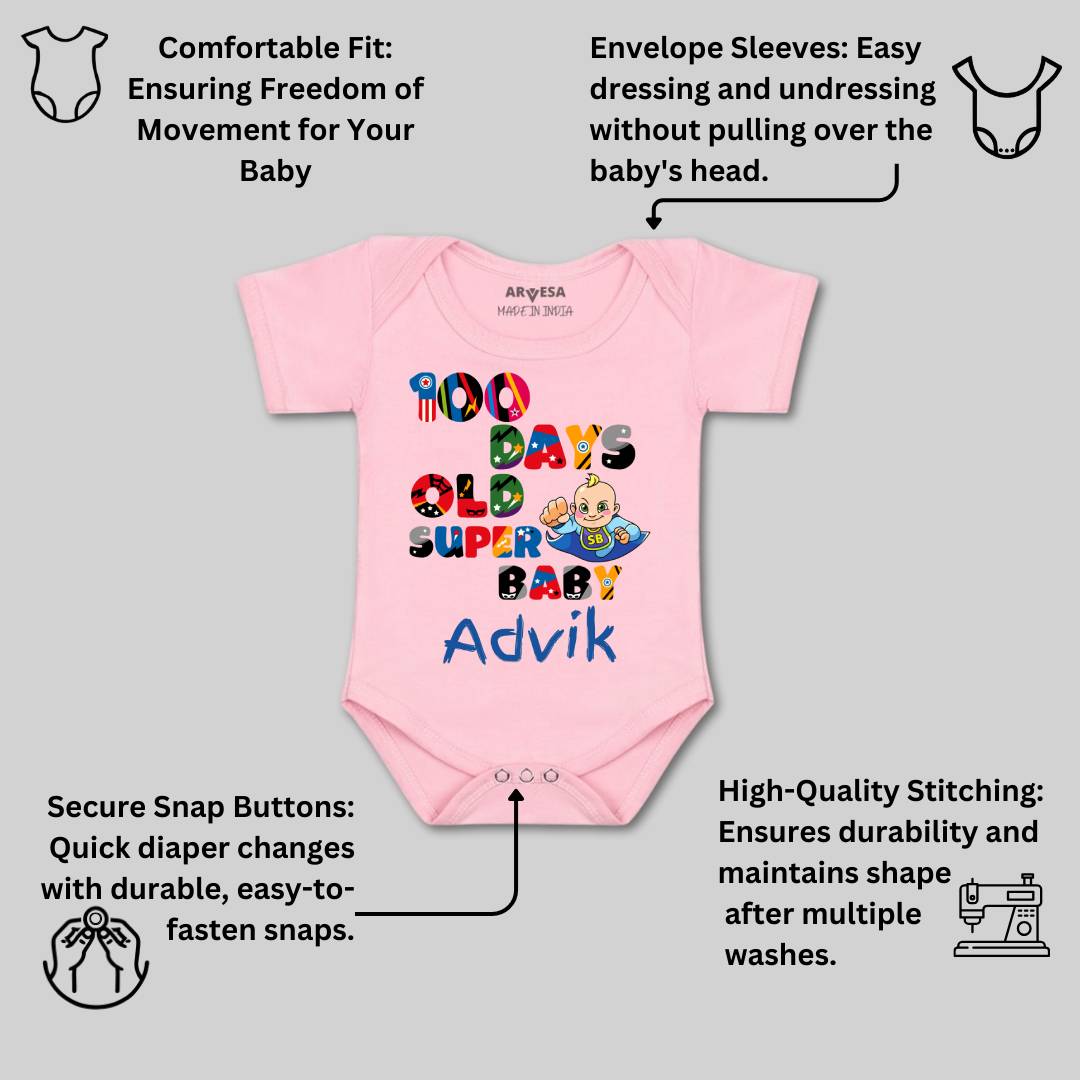 Arvesa 100 Days Birthday Baby Boy & Girl Dress