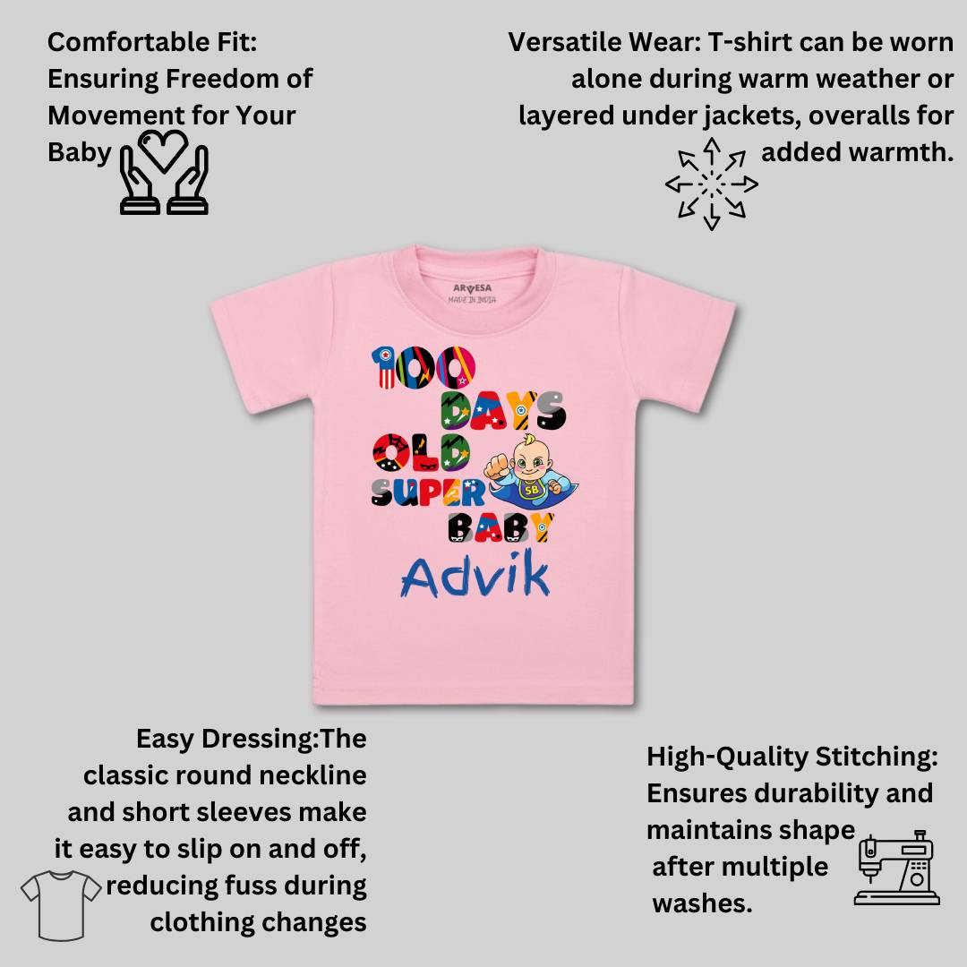 Arvesa 100 Days Birthday Baby Boy & Girl Dress