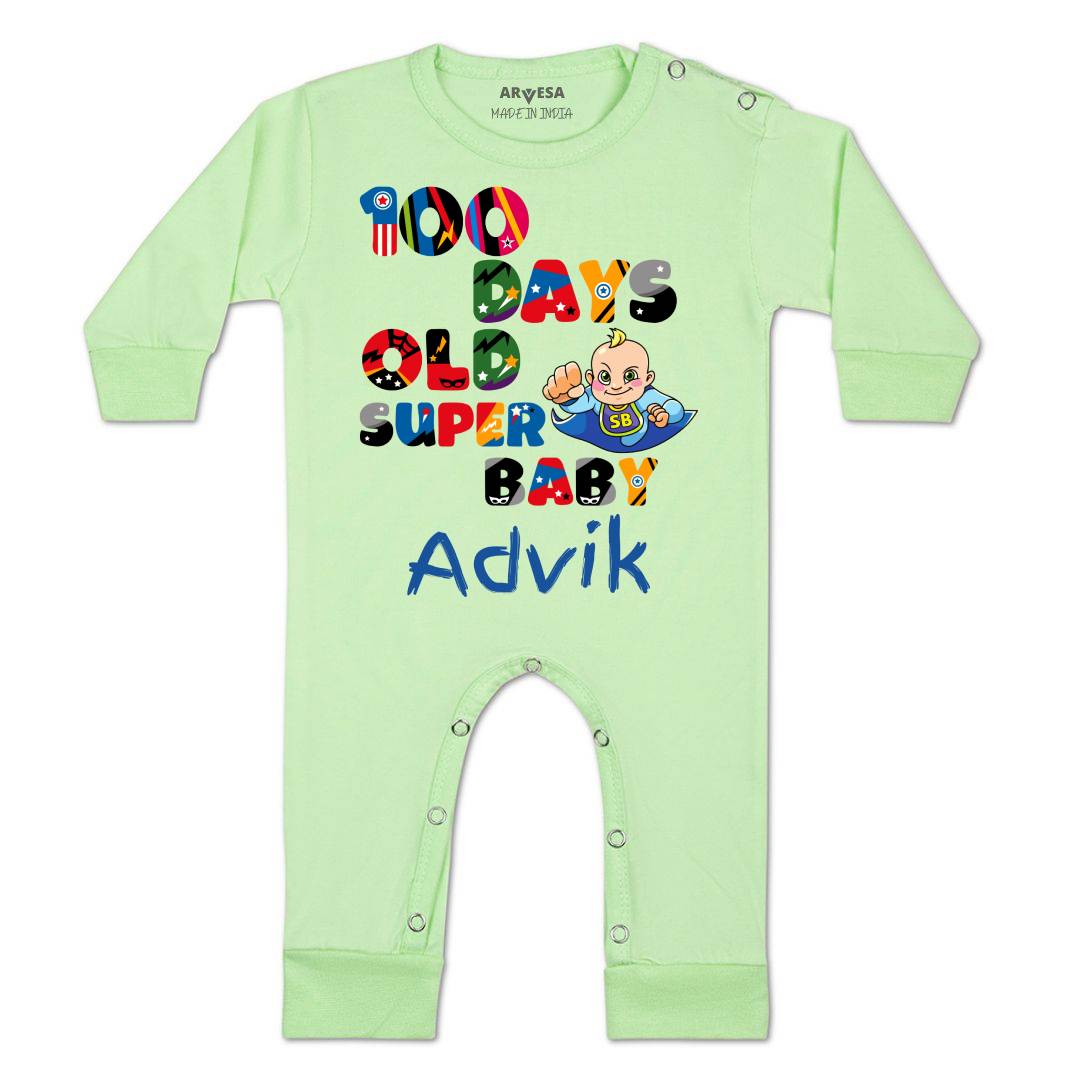 Arvesa 100 Days Birthday Baby Boy & Girl Dress
