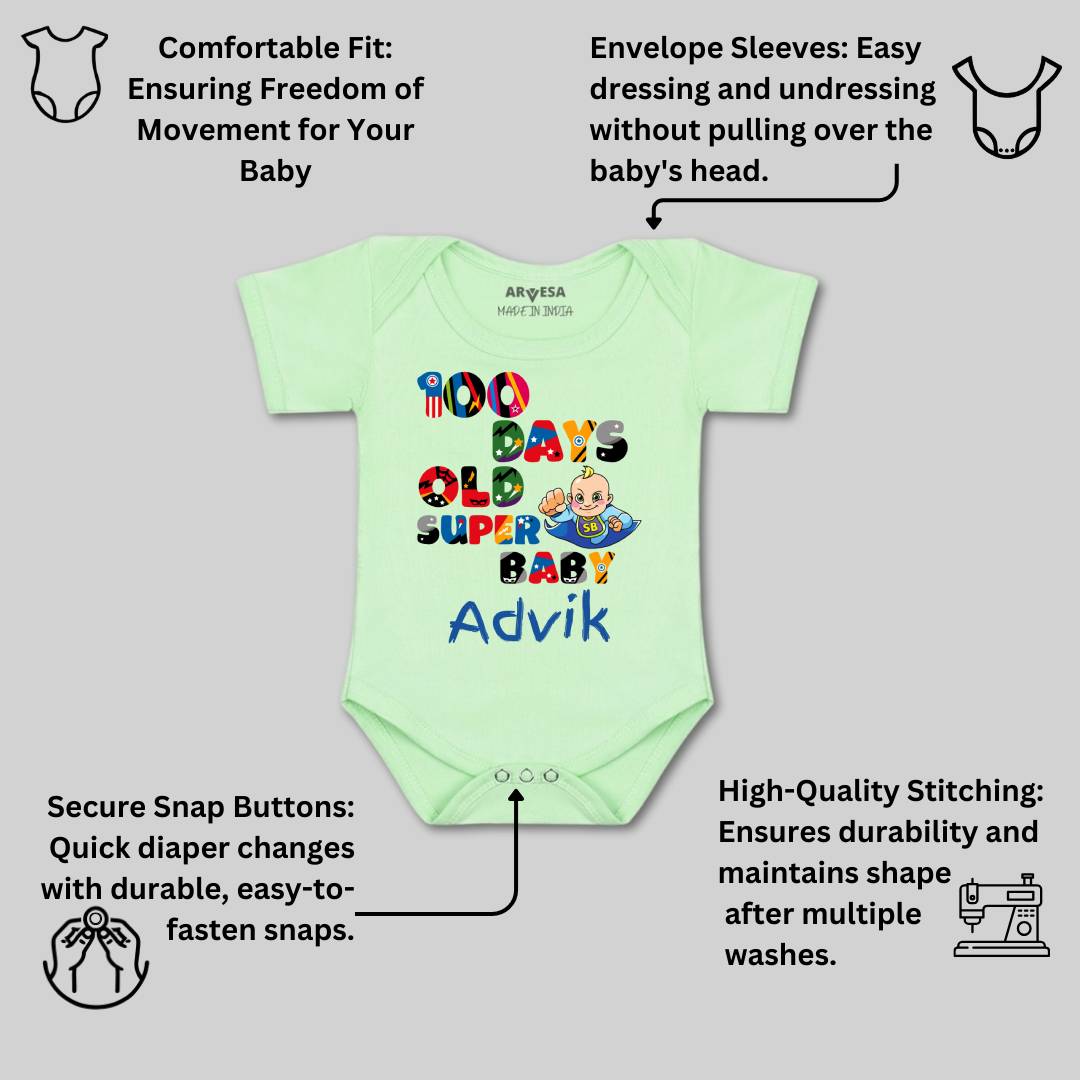 Arvesa 100 Days Birthday Baby Boy & Girl Dress