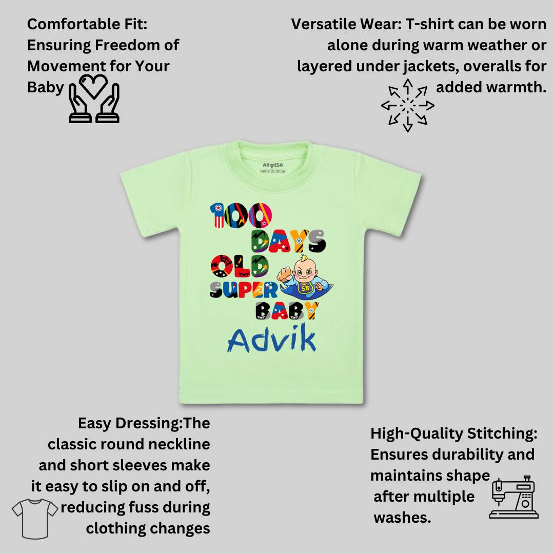 Arvesa 100 Days Birthday Baby Boy & Girl Dress