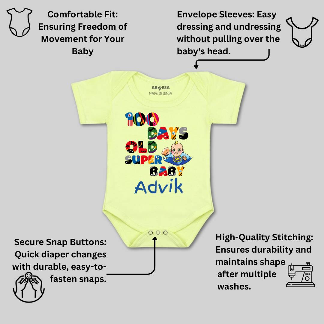 Arvesa 100 Days Birthday Baby Boy & Girl Dress