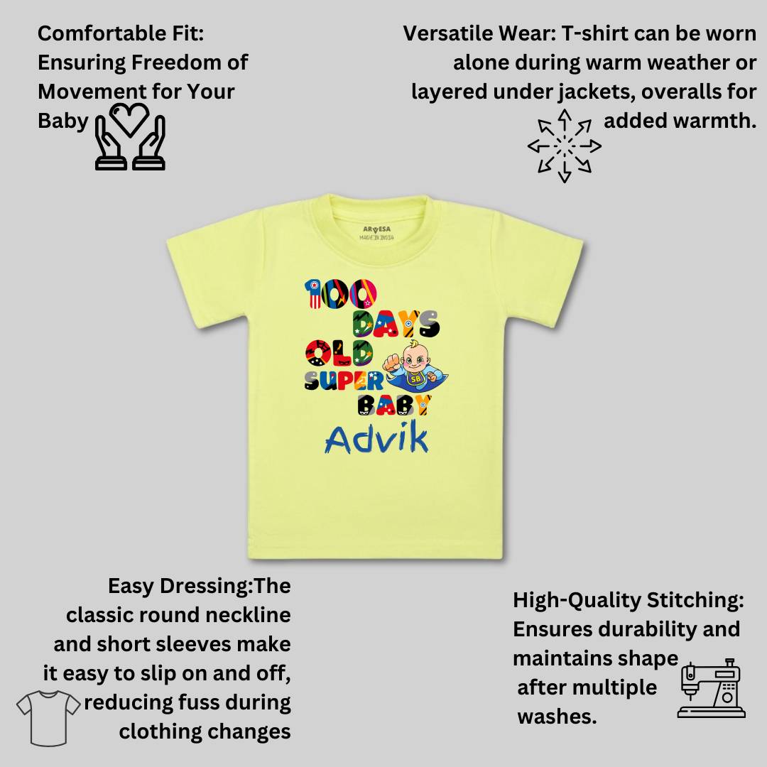 Arvesa 100 Days Birthday Baby Boy & Girl Dress