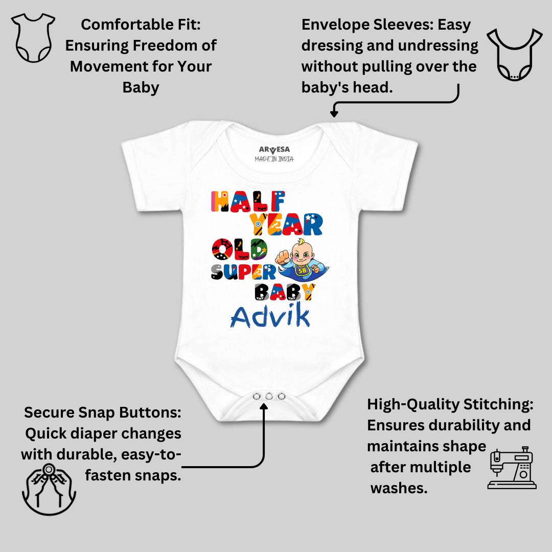 Arvesa Half Birthday Baby Boy & Girl Dress
