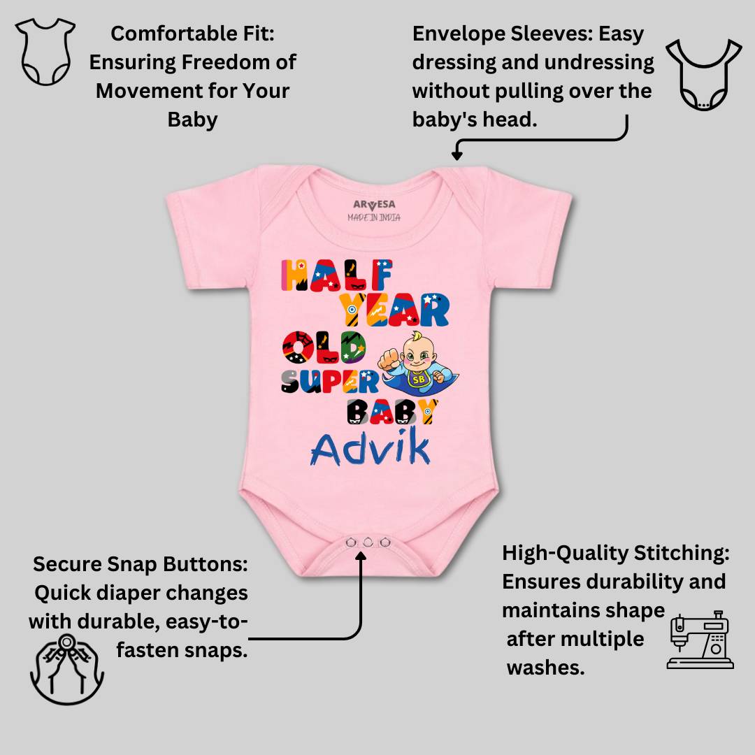 Arvesa Half Birthday Baby Boy & Girl Dress