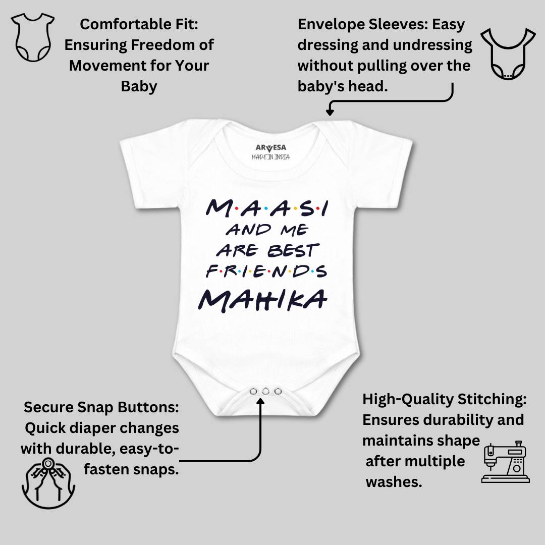 Arvesa Maasi & Me Are Best Friend Baby Boy & Girl Dress
