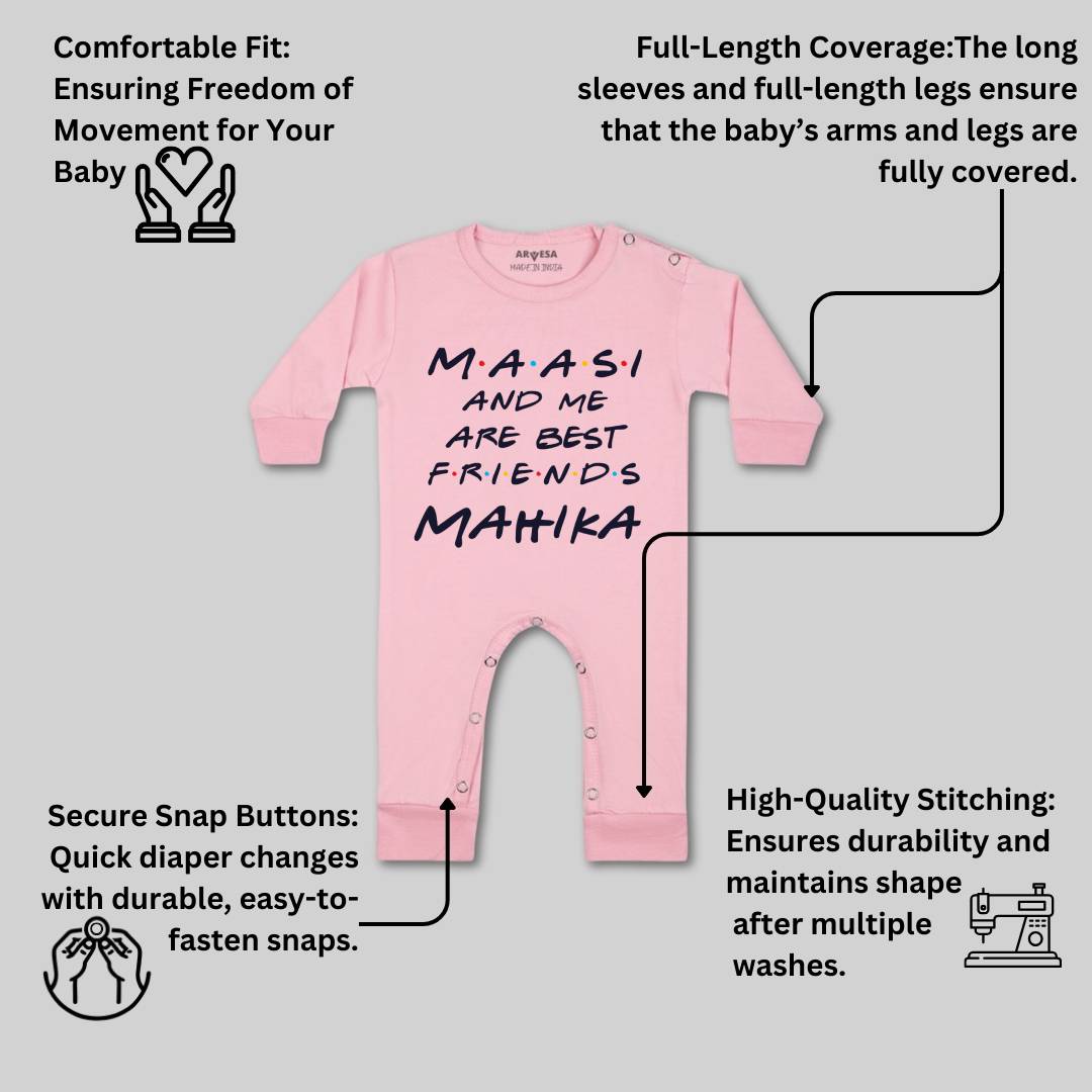 Arvesa Maasi & Me Are Best Friend Baby Boy & Girl Dress