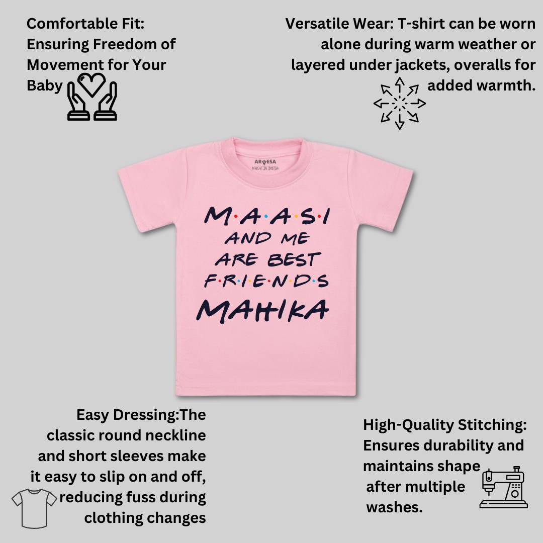 Arvesa Maasi & Me Are Best Friend Baby Boy & Girl Dress