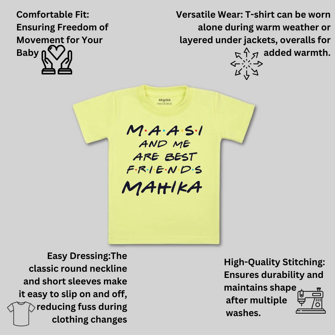 Arvesa Maasi & Me Are Best Friend Baby Boy & Girl Dress