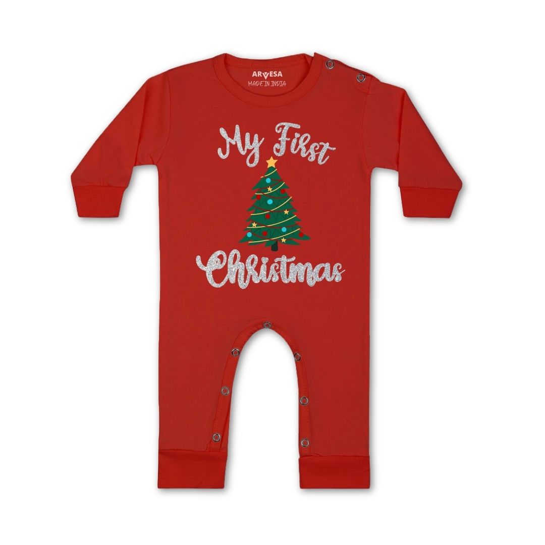 Arvesa G-18 My First Christmas Baby Jumpsuit.