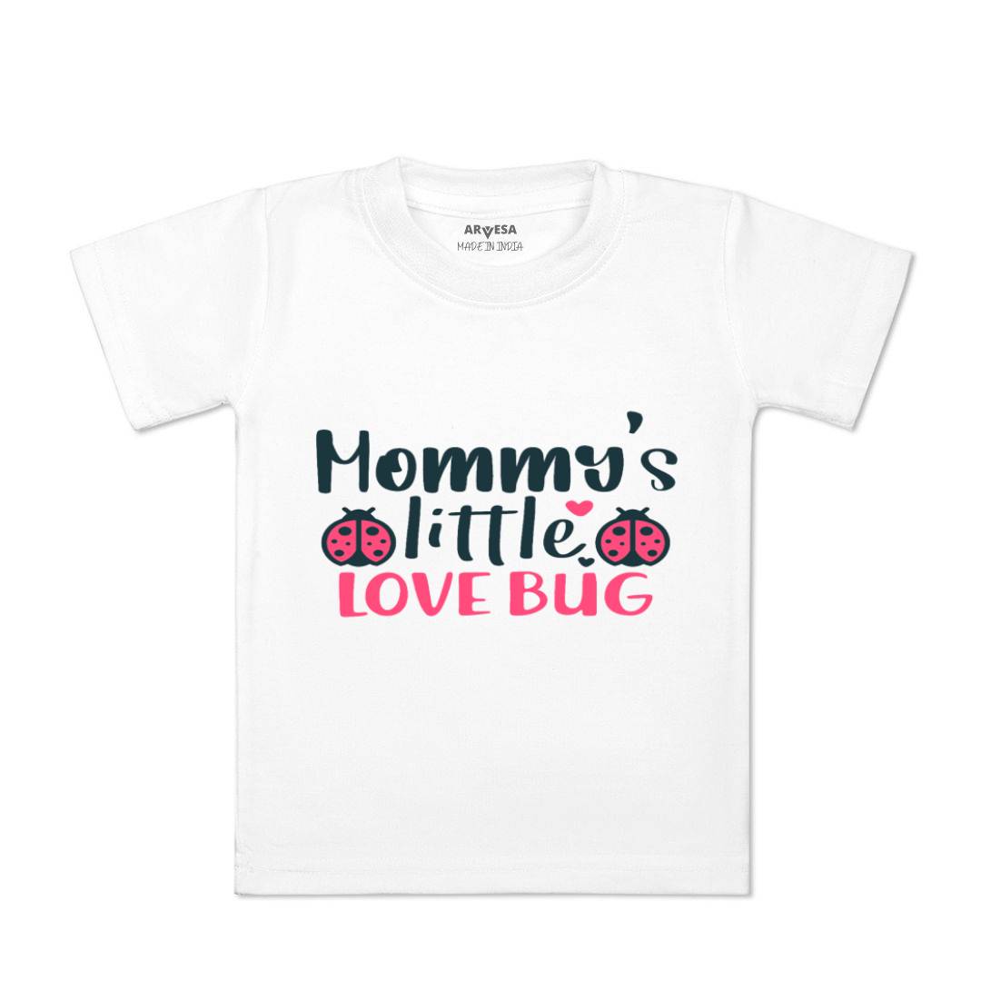 Arvesa Mommy Little Love Bug Design-403 White 0-3 Months Jumpsuit for Baby Boy & Girl dress .