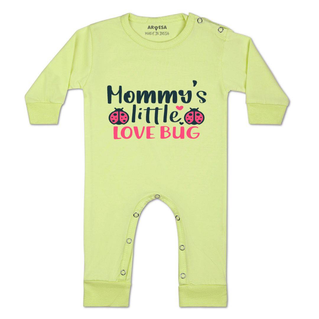 Arvesa Mommy Little Love Bug Design-403 White 0-3 Months Jumpsuit for Baby Boy & Girl dress .