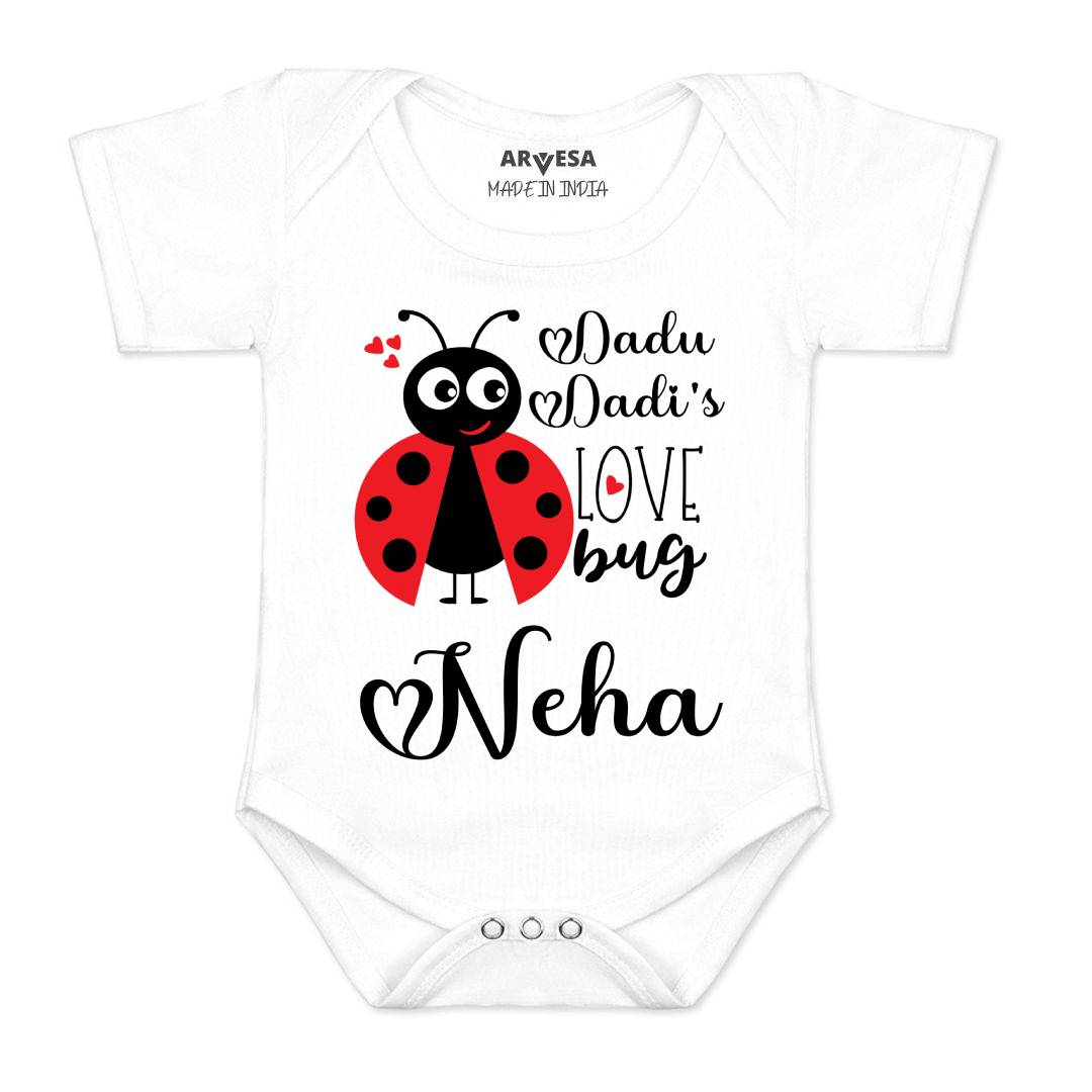 Arvesa Dadu Dadi Love Bug Baby Boy & Girl Dress