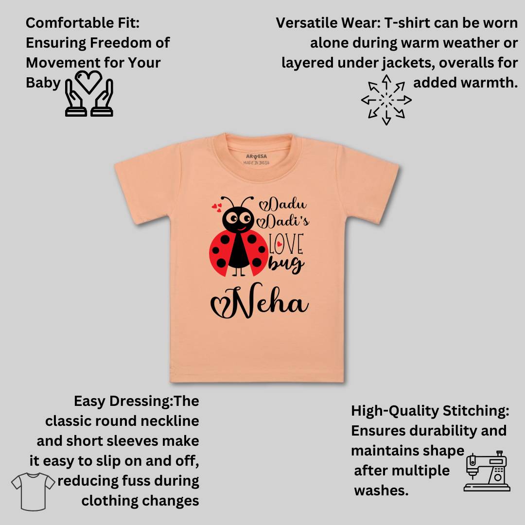 Arvesa Dadu Dadi Love Bug Baby Boy & Girl Dress