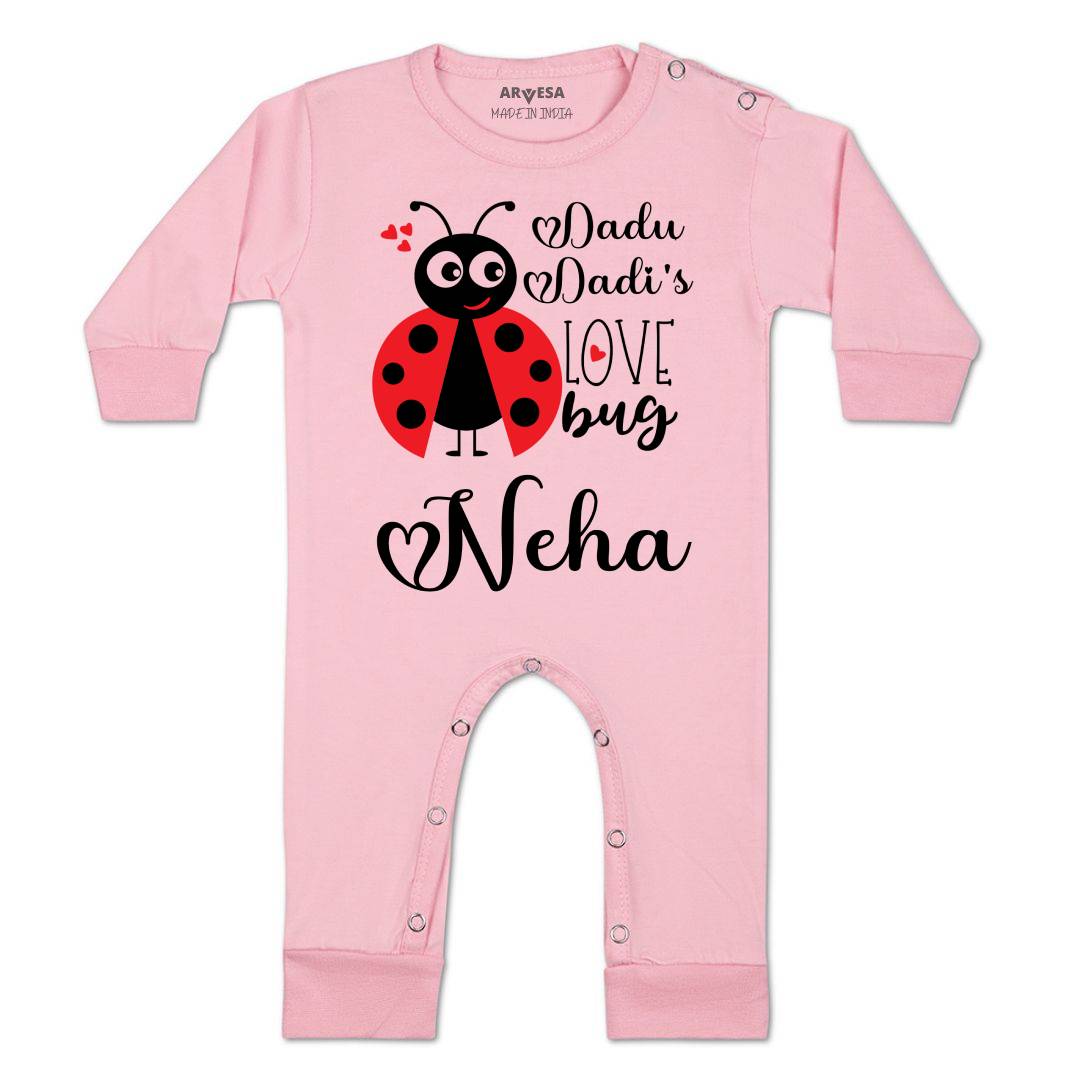 Arvesa Dadu Dadi Love Bug Baby Boy & Girl Dress