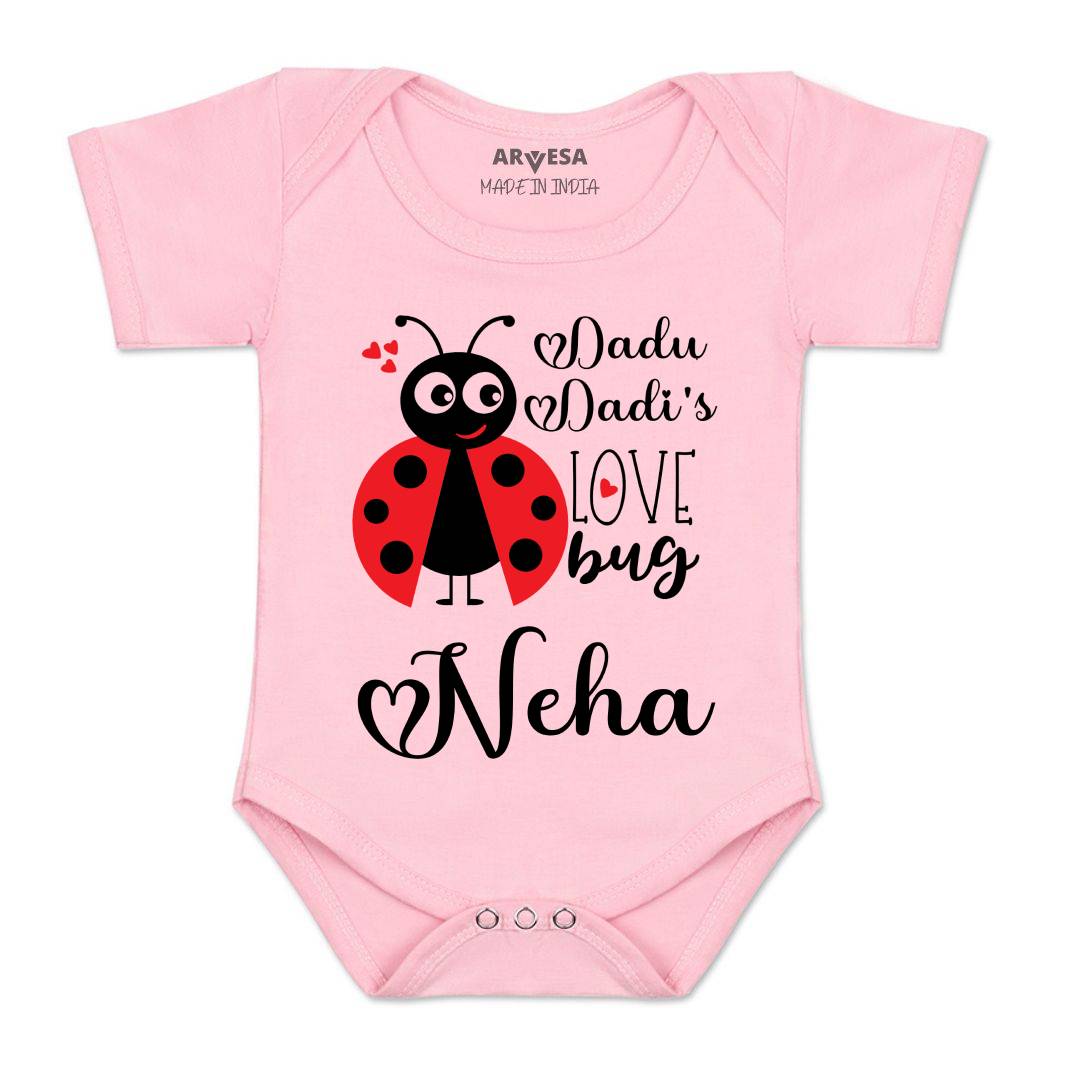 Arvesa Dadu Dadi Love Bug Baby Boy & Girl Dress