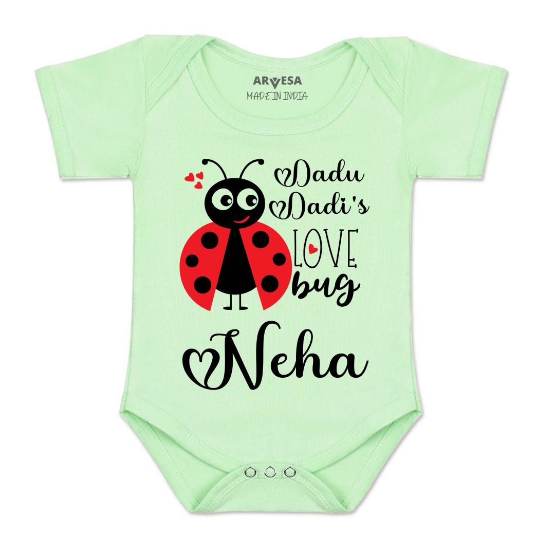 Arvesa Dadu Dadi Love Bug Baby Boy & Girl Dress
