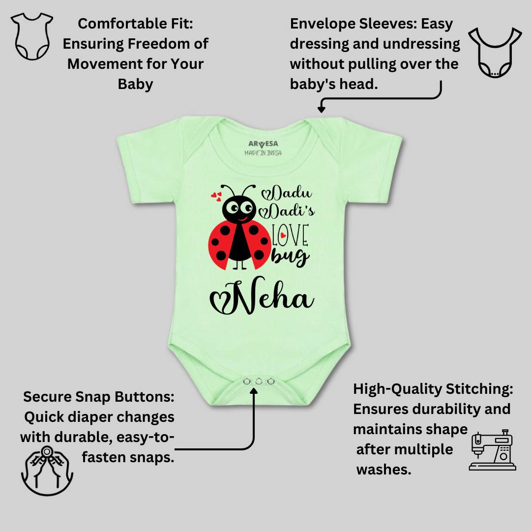 Arvesa Dadu Dadi Love Bug Baby Boy & Girl Dress