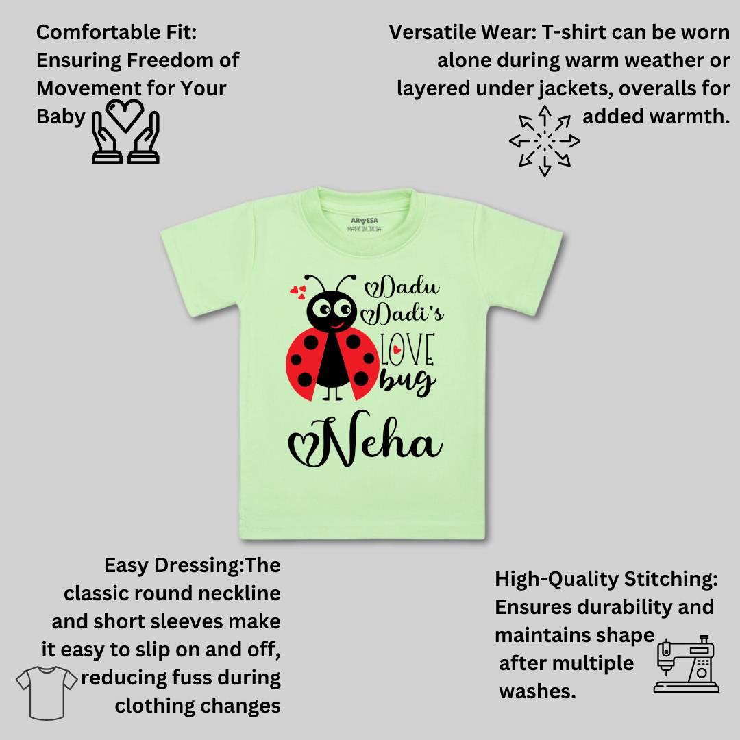 Arvesa Dadu Dadi Love Bug Baby Boy & Girl Dress