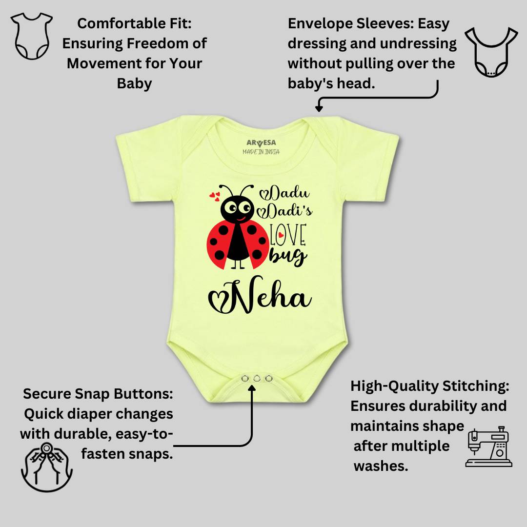 Arvesa Dadu Dadi Love Bug Baby Boy & Girl Dress