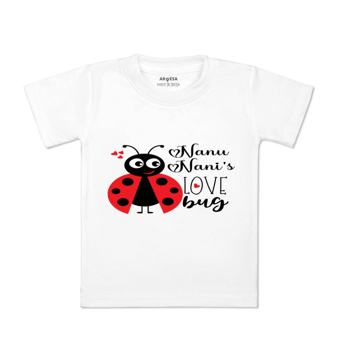 Arvesa Nanu Nani Love Bug Design-412 White 0-3 Months Jumpsuit for Baby Boy & Girl dress .