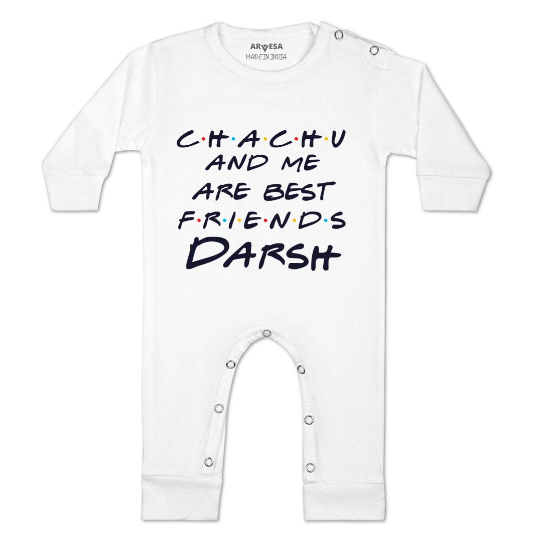 Arvesa Chachu & Me Are Best Friend Baby Boy & Girl Dress