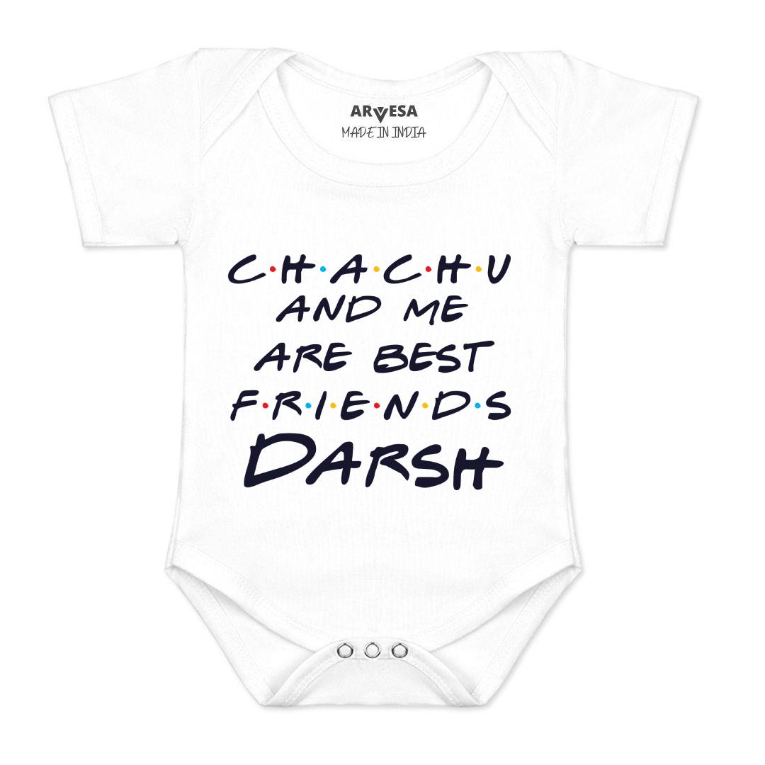 Arvesa Chachu & Me Are Best Friend Baby Boy & Girl Dress