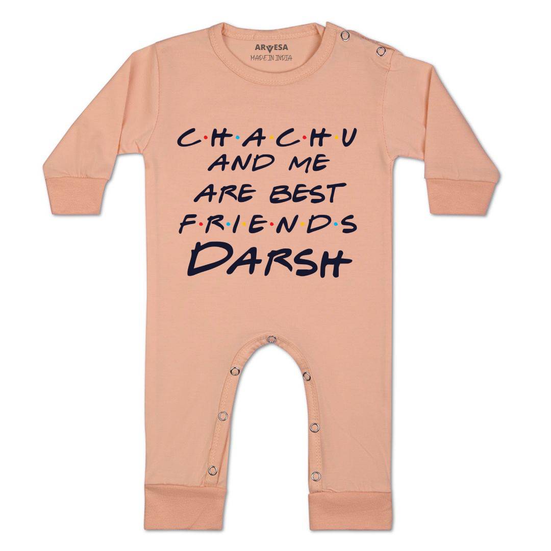 Arvesa Chachu & Me Are Best Friend Baby Boy & Girl Dress