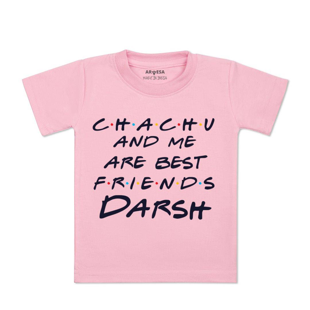 Arvesa Chachu & Me Are Best Friend Baby Boy & Girl Dress