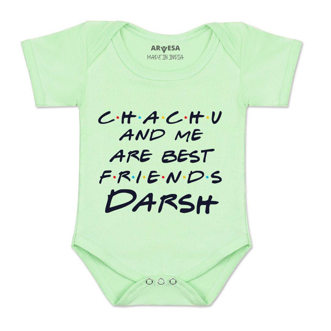 Arvesa Chachu & Me Are Best Friend Baby Boy & Girl Dress