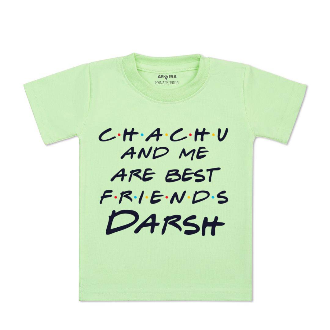Arvesa Chachu & Me Are Best Friend Baby Boy & Girl Dress