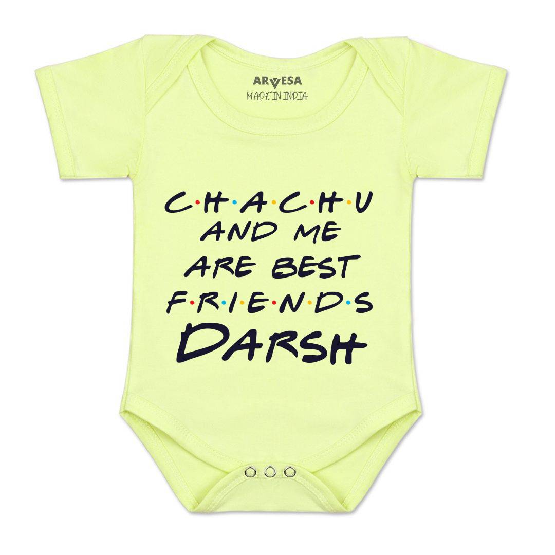 Arvesa Chachu & Me Are Best Friend Baby Boy & Girl Dress