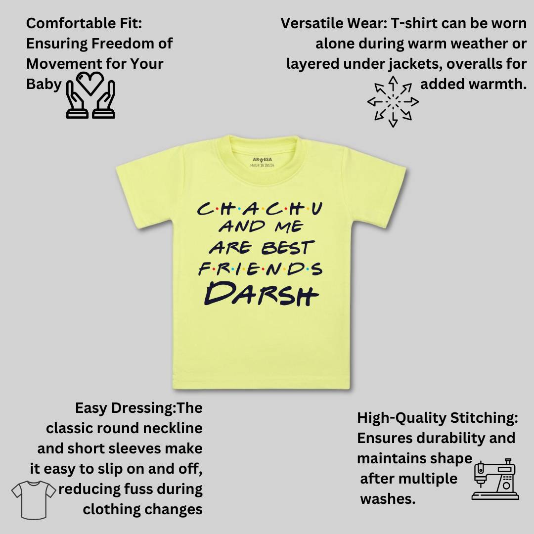 Arvesa Chachu & Me Are Best Friend Baby Boy & Girl Dress