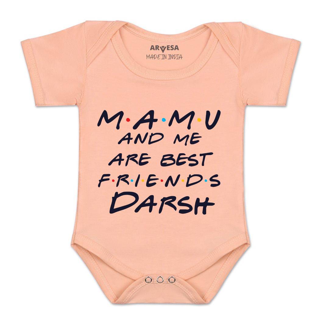 Arvesa Mamu & Me Are Best Friend Baby Boy & Girl Dress