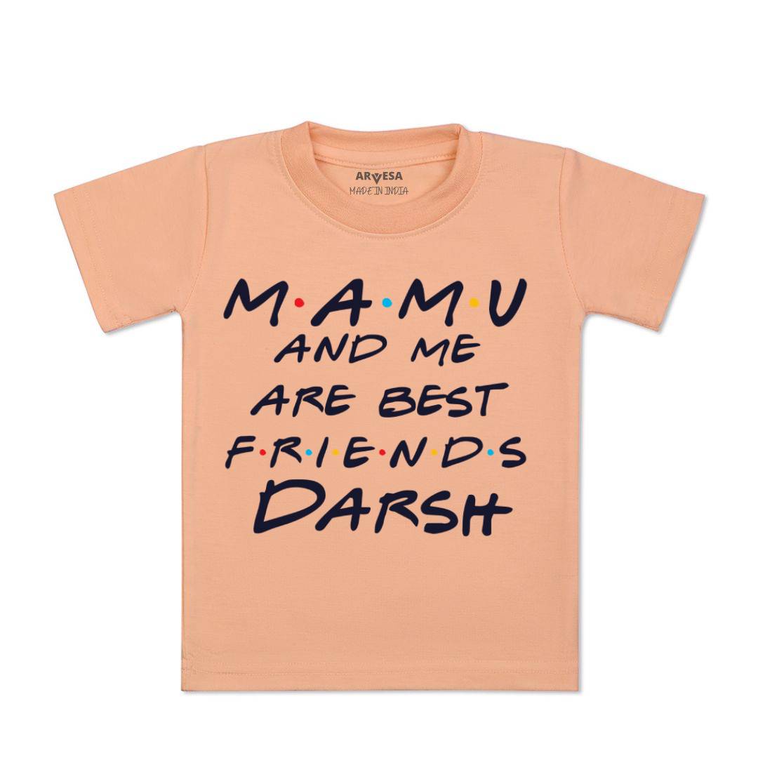 Arvesa Mamu & Me Are Best Friend Baby Boy & Girl Dress