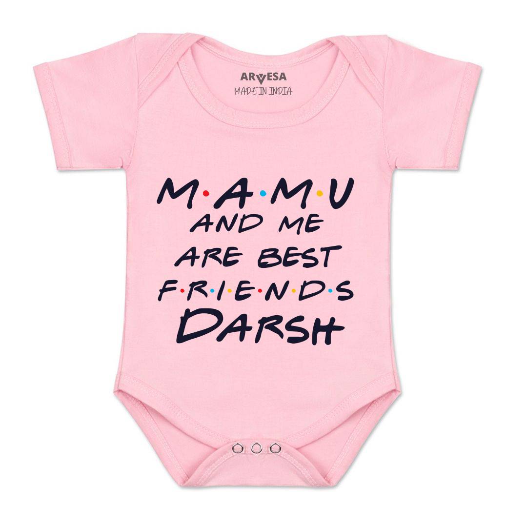 Arvesa Mamu & Me Are Best Friend Baby Boy & Girl Dress