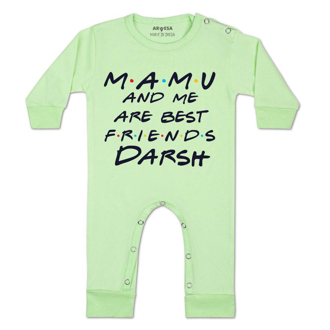 Arvesa Mamu & Me Are Best Friend Baby Boy & Girl Dress