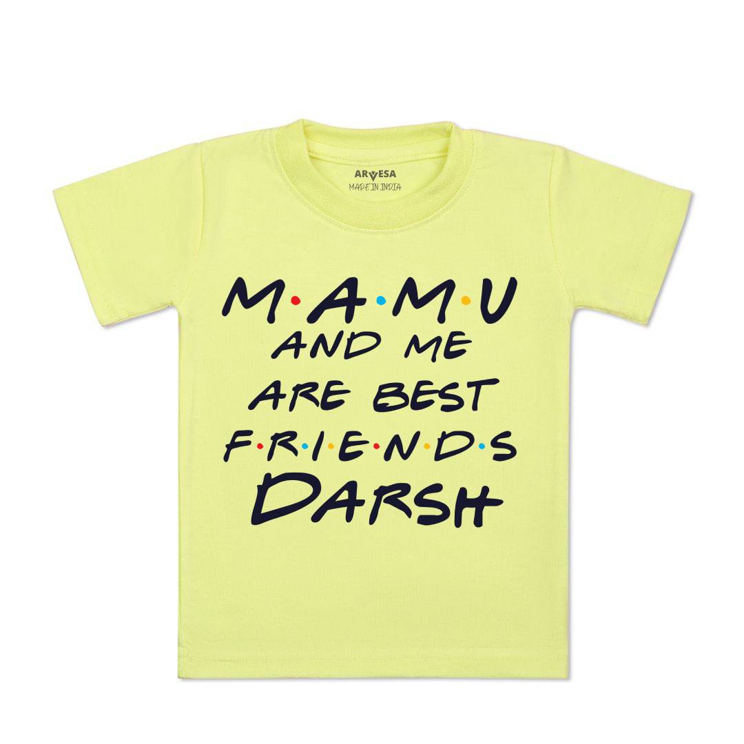 Arvesa Mamu & Me Are Best Friend Baby Boy & Girl Dress