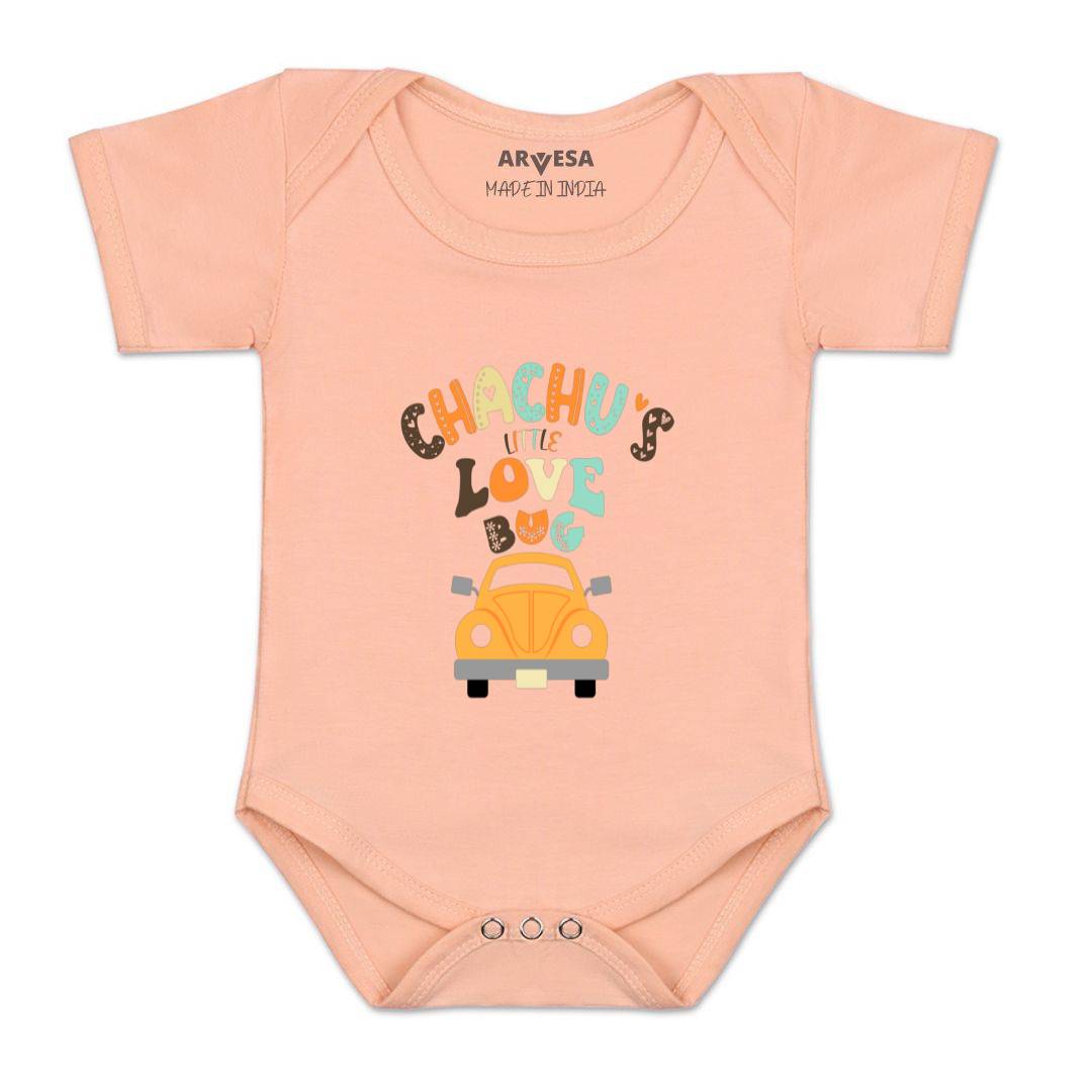 Arvesa Chachu Little Love Bug Design-421 White 0-3 Months Jumpsuit for Baby Boy & Girl dress .