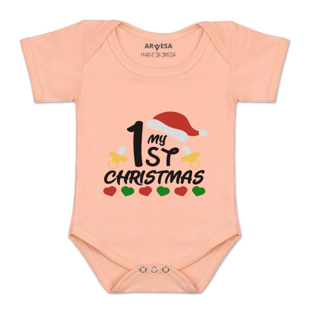 Arvesa Design-451 Christmas My First Baby Boy and Baby Girl Dress .