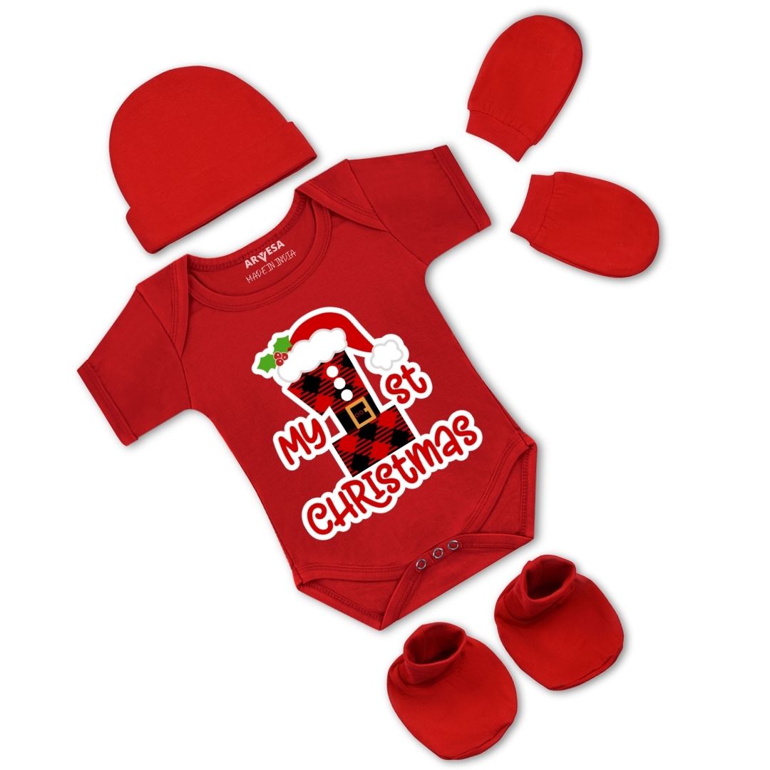 Arvesa D-453 My First Christmas Bbay Outfit.