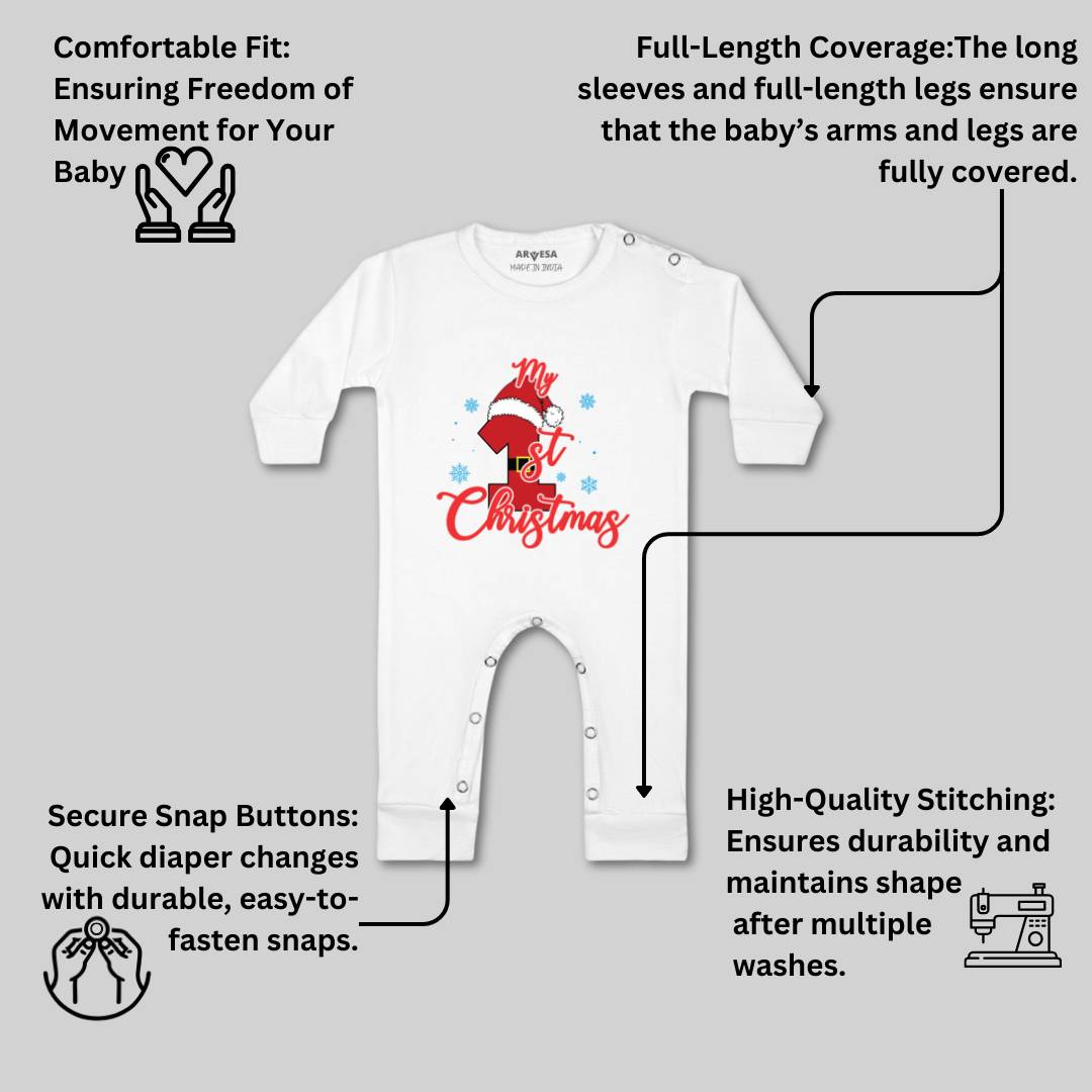 Arvesa Design-454 Christmas My First Baby Boy and Baby Girl Dress .