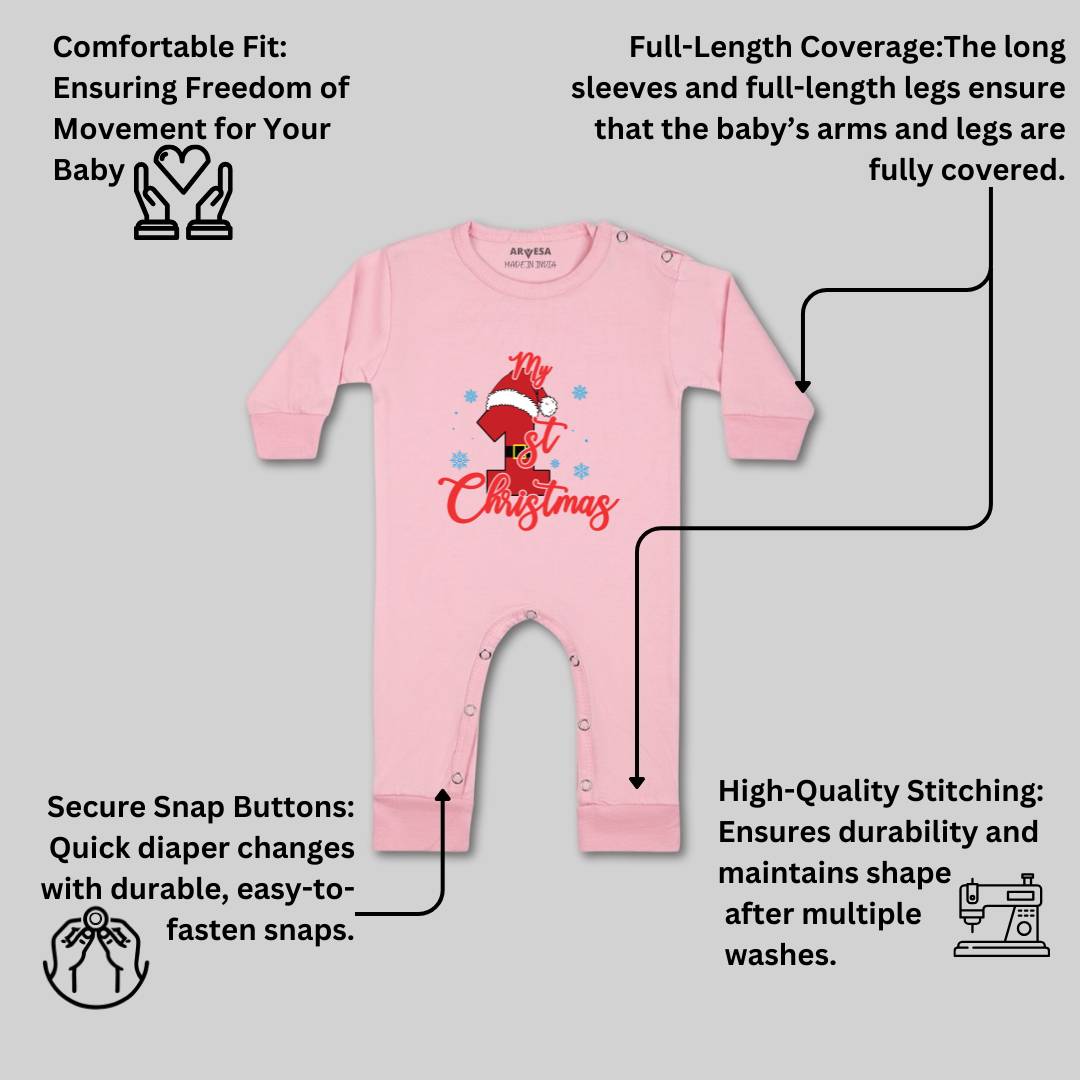 Arvesa Design-454 Christmas My First Baby Boy and Baby Girl Dress .