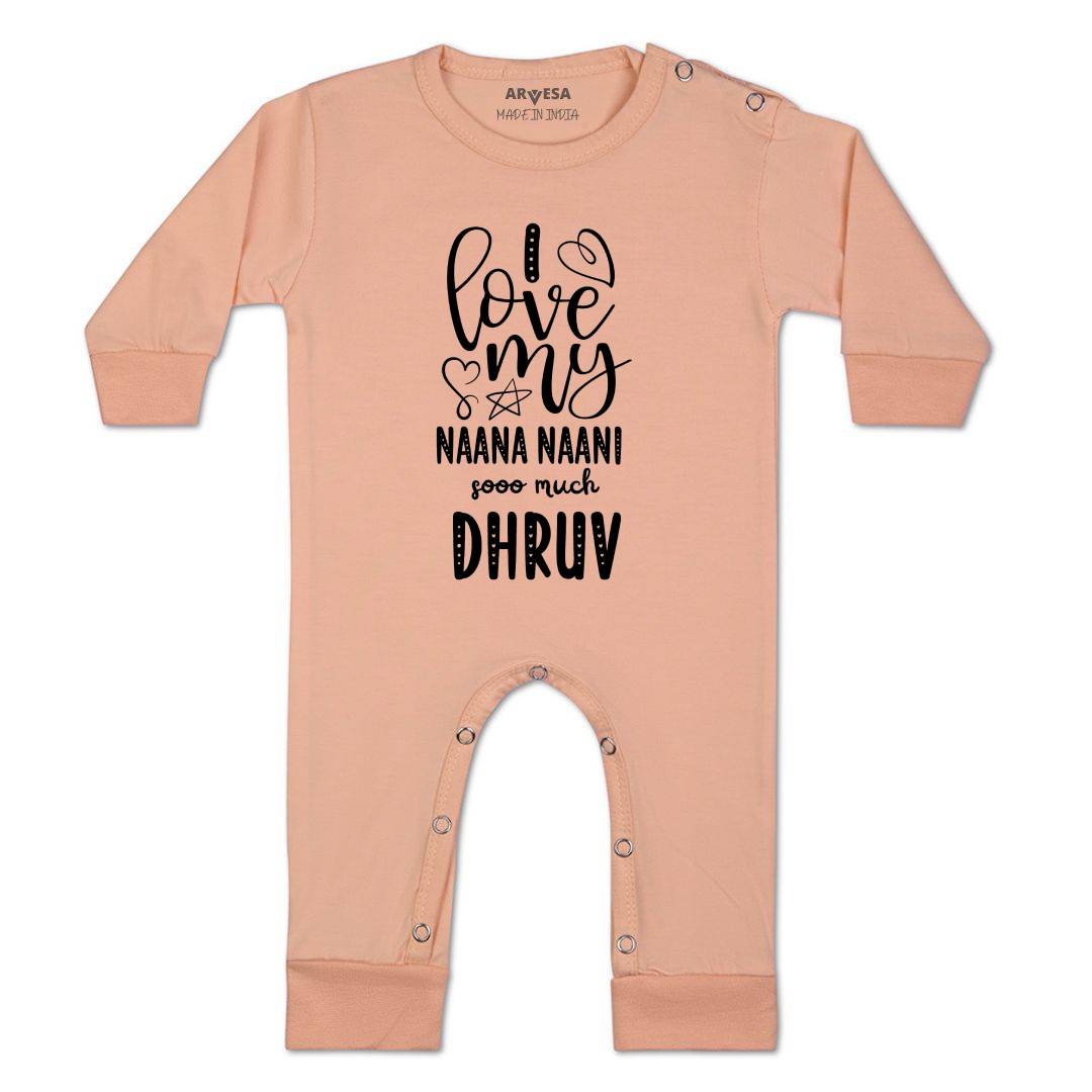 Arvesa I Love My Nana Nani So Much Baby Boy & Girl Dress