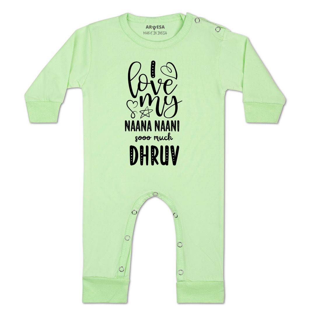 Arvesa I Love My Nana Nani So Much Baby Boy & Girl Dress