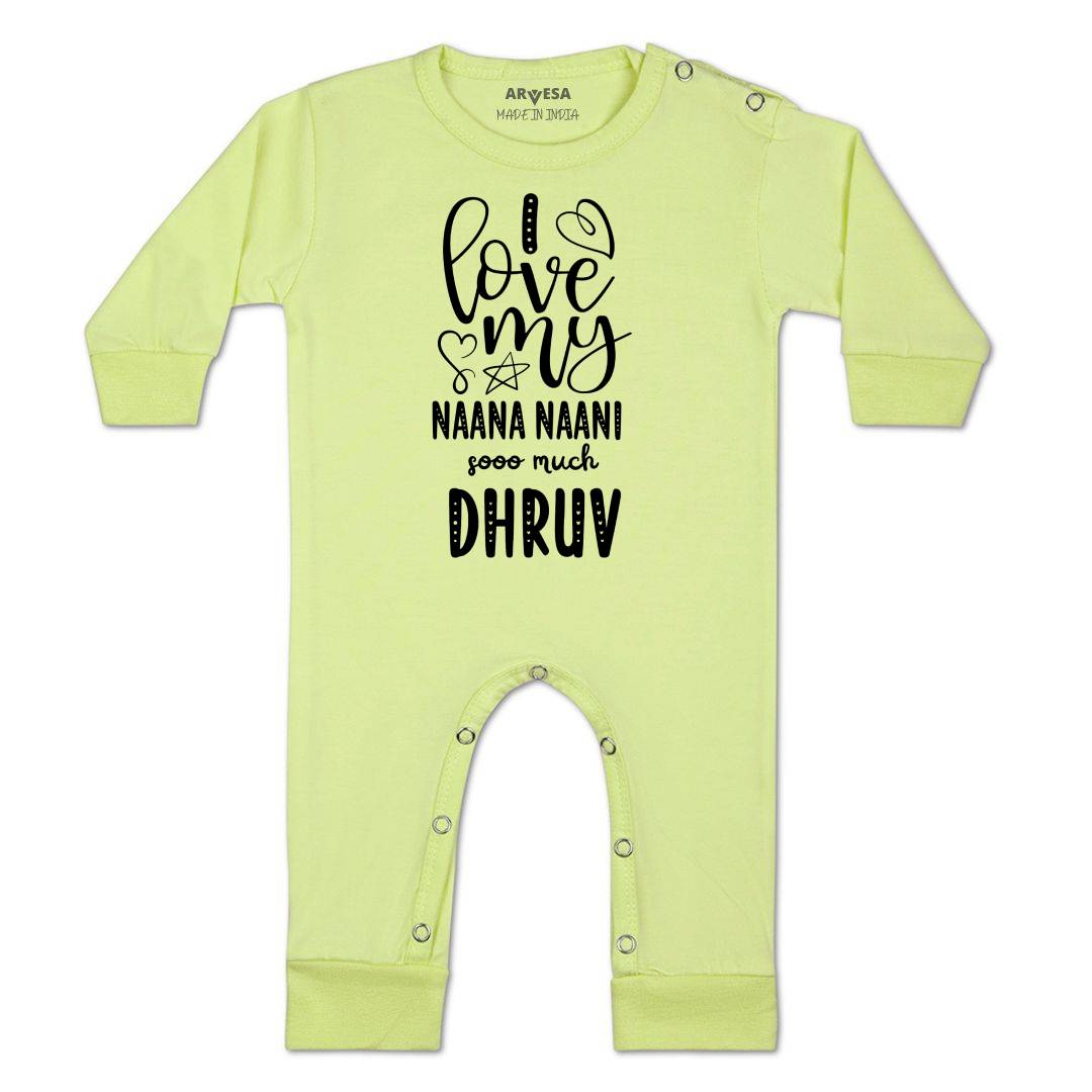 Arvesa I Love My Nana Nani So Much Baby Boy & Girl Dress